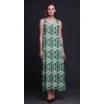 thumbnail image 4 of Bimba Robe Longue Maxi Imprimée en Rayonne Teinture sur Nœuds pour Femmes à Bretelles Spaghetti Ajustables Boho-X-Grand, 4 of 4