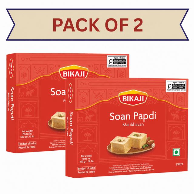 Bikaji Soan Papdi 500g, Pack Of 2, Indian Sweets