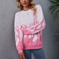 thumbnail image 4 of RKSTN Sweaters for Women Hiver Casual Pull Blouse Manches Longues Imprimé Tops Pull Automne Sweaters, 4 of 9