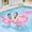Pink, variant on Swimming Pool Accessories Inflatable Float Tail Shaped Tube Ring for Kids and Adults Water Toy for Pool Beach and Seasonal Activities