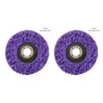 thumbnail image 2 of QualitChoice Sanding Wheel Polishing Paint Rust Grinding Inner Hole Tools for Angle Grinder Wood Metal Buffing Car Accessories #125 purple 2Set, 2 of 6