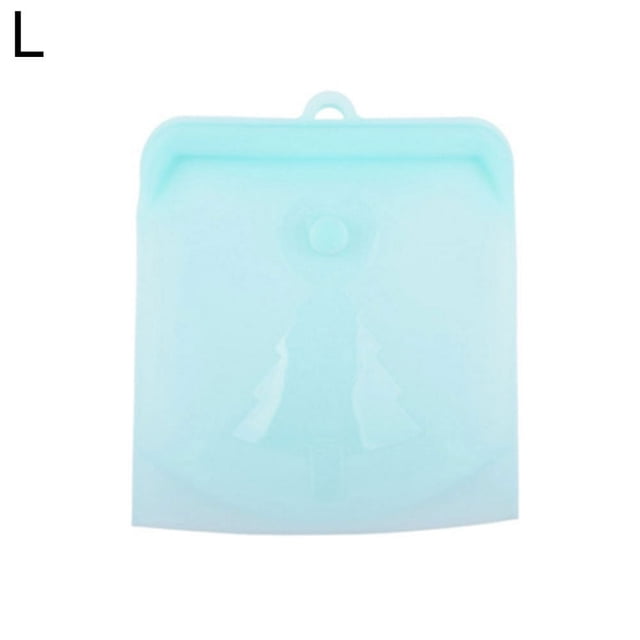 Sac de Rangement Alimentaire en Silicone Semi-Transparent Auto-Scellant pour Réfrigérateur de Cuisine