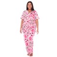 thumbnail image 2 of White Mark Ensemble de Pyjama Tropical à Manches Courtes à Boutons pour Femmes, 2 of 6