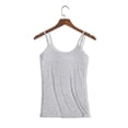 thumbnail image 5 of Hiiyo Women's Spaghetti Strap Camisole with Built-In Bra Summer Tank Top, Sizes L, 5 of 5