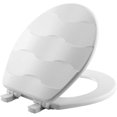 thumbnail image 1 of Bemis 258144 Siège de Toilette Rond en Bois Sculpté Tissé en Panier, Blanc, 1 of 2