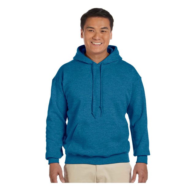 Gildan Men's Rib Knit Pouch Pocket Hooded Sweatshirt, Style G18500