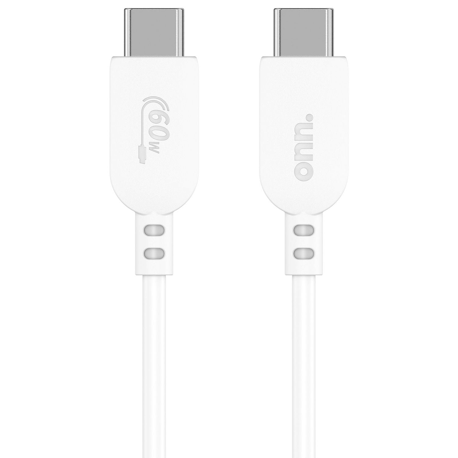 Onn. 3 FT/0.9 m USB 60W Certified USB-C to USB-C Cable