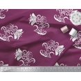 thumbnail image 2 of Soimoi Poly Georgette Fabric Leaves & Floral Artistic Decor Fabric Printed Yard 42 Inch Wide, 2 of 5