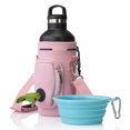 thumbnail image 1 of Made Easy Kit Water Bottle Carrier with Pocket for Dog Poop Waste Bags and Adjustable Padded Shoulder Strap, 1 of 1
