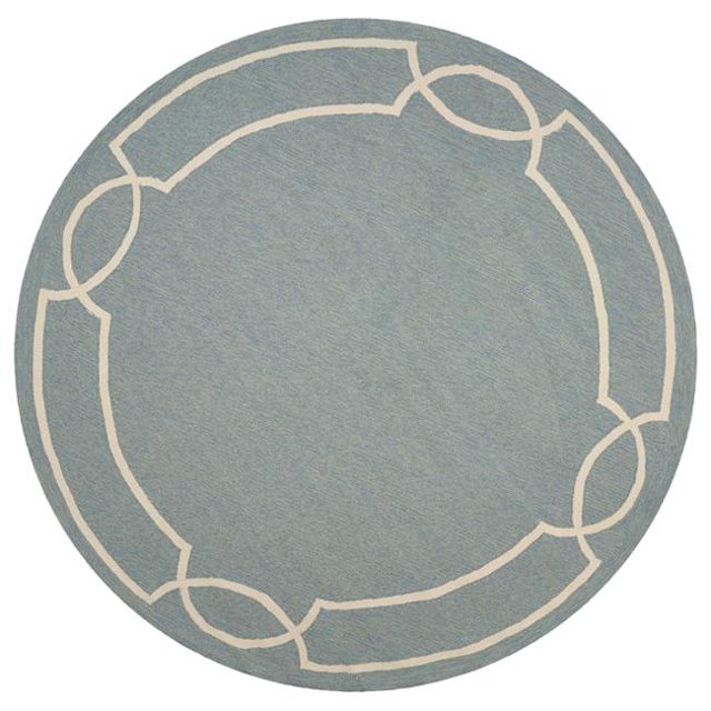 HomeRoots 354109 Tapis de Spa Rond en Polypropylène Traité aux UV de 7 Pieds