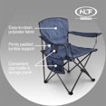 thumbnail image 2 of Padded Arm Chair, Oversized, Blue Polyester, 2 of 7