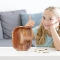 thumbnail image 3 of LSLJS Wooden English Letter Saving Can Transparent Glass Saving Can, Piggy Bank, 3 of 6