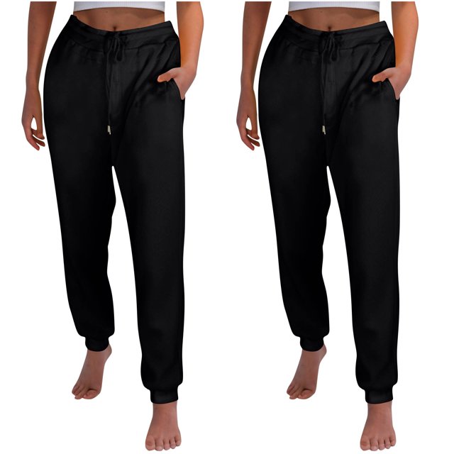 FAIWAD Womens Cinch Bottom Sweatpants 2PC High Waisted Drawstring Fleece Baggy Jogger Workout Trousers