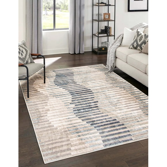 ECARPET Kalliope Contemporary/Modern Area Rug for Living Room, Bedroom, Dining Room, Entrance, Hallway and More.
