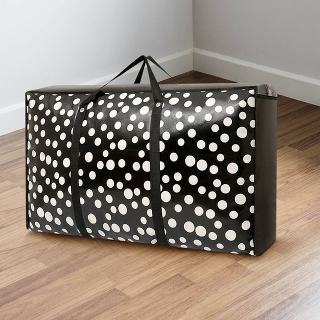 Vaidha Sacs de Rangement Réutilisables Très Grands avec Poignées et Fermetures Éclair Robustes, Sac de Déménagement Lavable Ultra Résistant, Organisateur de Garde-Robe et sous le Lit pour Literie, Couverture