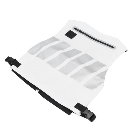 Gilet de Cyclisme, Gilet en Polyester de Course Gilet Réfléchissant pour l'Entraînement Équipement de Sport pour Course Vélo Marche Blanc Blanc