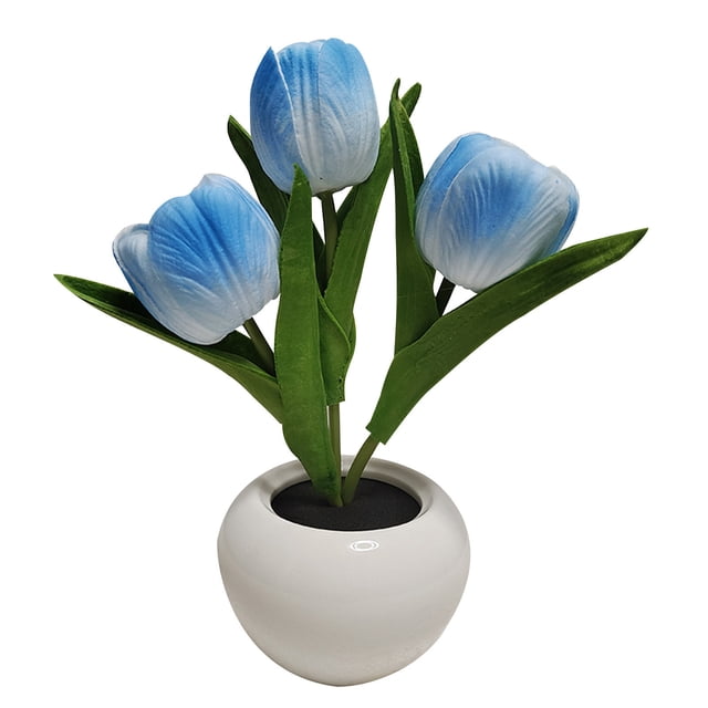 Fridja Clearance Led Table Lamp Imitation Flower Shaped Led Night Lamp Table Lamp Decoration In Family Bedroom Suitable For Gifts Table Small Night Lamp In Bedroom Gifts for Friends
