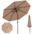 thumbnail image 1 of Costway 10 FT Solar Patio Umbrella with 96 Multi-colored LED Lights & 9 Modes Vented Top, 1 of 10