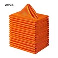 thumbnail image 1 of Baohd 20pieces Durable And Easy To Clean Table Napkins For Everyday Wide Application Square Table Napkin orange, 1 of 6