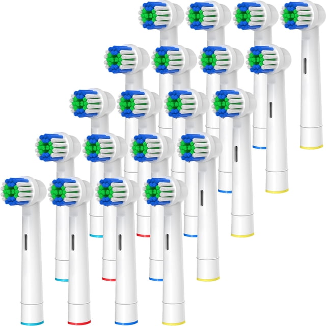GENKENT Replacement Toothbrush Heads Compatible with Oral-B Braun, 20 Pcs Precision Clean Electric Toothbrush Heads Refill