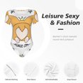 thumbnail image 4 of Balery Prince Corgi Dog Pattern Women's Short Sleevee Crew Neck Bodysuit Tops Short Sleeve Tops Basic-Large, 4 of 7