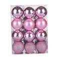 thumbnail image 1 of 24Pcs Christmas Balls Christmas Tree Hanging Balls for Wedding Party Holiday Pink, 1 of 8