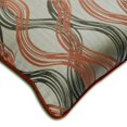 thumbnail image 3 of Pillow Covers, Orange 18"x18" (45x45 cm) Throw Pillow Covers, Jacquard Abstract Throw Pillows For Sofa, Abstract Pattern Contemporary Style - Twirl Illusions, 3 of 4
