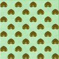 thumbnail image 1 of Ahgly Company Tapis d'Intérieur Lavable en Machine Carré Vert Menthe Transitionnel, 6 Pieds Carré, 1 of 7