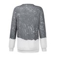thumbnail image 3 of Fridja Femmes Mode O-Cou Noël Manches Longues Tops Chemisier Pull Sweat-Shirt, 3 of 9