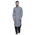 thumbnail image 2 of Atasi Mens Rayon Pathani Kurta Solid Salwar Set Printed Punjabi Kurta For Men, 2 of 5