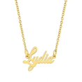 thumbnail image 1 of KISPER 18K Gold Plated Stainless Steel Personalized Name Pendant Necklace, 1 of 33