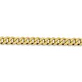 thumbnail image 3 of 14k Yellow Gold 26 Inch 8.5mm Curb Chain Necklace Pendant Charm Beveled, 3 of 9