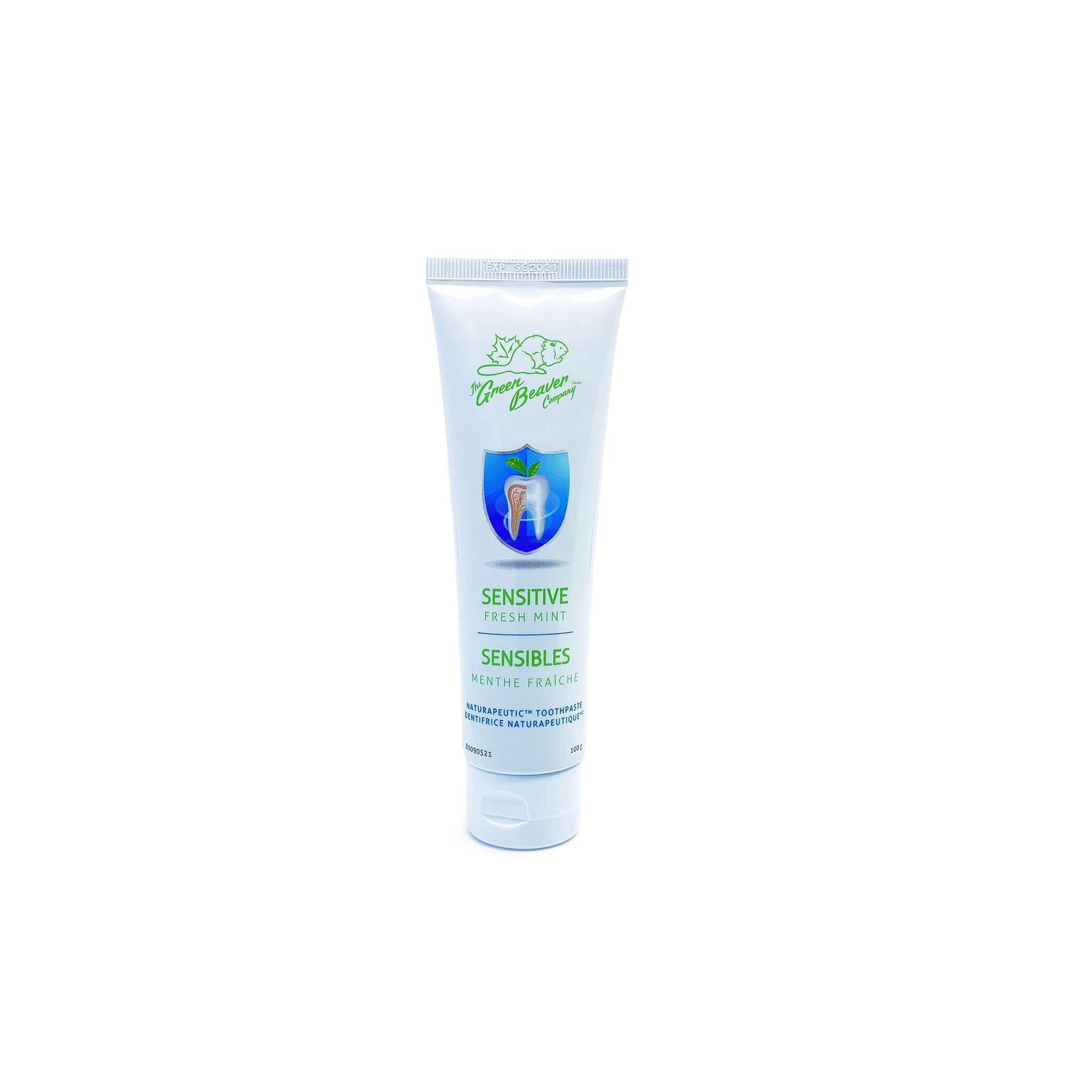 Green Beaver Dentifrice Naturapeutique Sensible 100% naturel - Menthe Fraîche