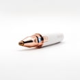 thumbnail image 4 of KENZZI 2-in-1 Rechargeable Facial Hair Remover and Eyebrow Trimmer, Includes Built-In LED Light and Two Easy to Swap Heads to Shape your Eyebrows and Gently Remove Facial Hair, White and Rose Gold, 4 of 9
