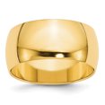 thumbnail image 1 of Bracelet Demi-Rond en Or Jaune 14K 10mm Taille 9, 1 of 3