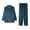 Dark Green, variant on Ccpelsie Mens Button Down Pajamas Set Soft Pj Sets for Men Long Sleeve Pajamas Mens All Seasons Pjs Sets Loungewear(Dark Blue,XL)