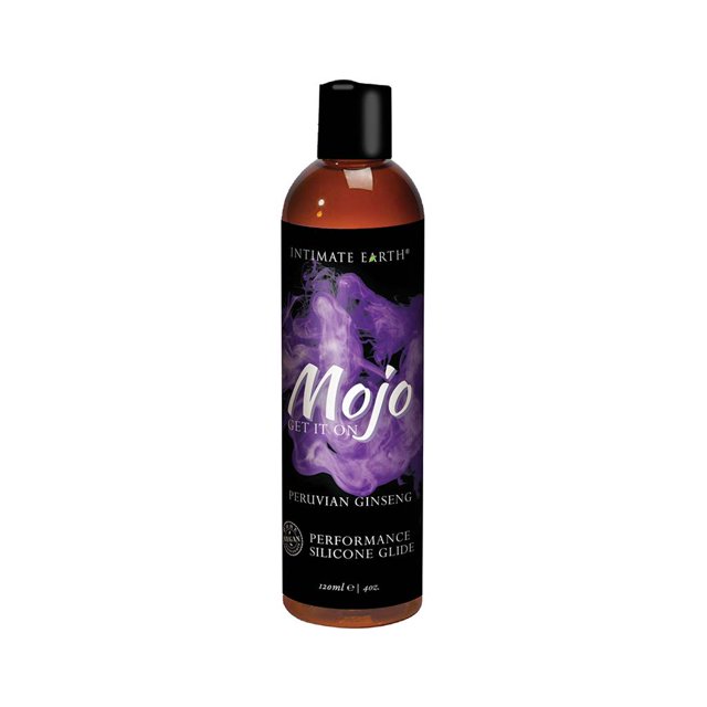Intimate Earth Mojo Obtenez-le Lubrifiant Glissant en Silicone au Ginseng Péruvien 4 Oz
