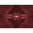 thumbnail image 1 of Ahgly Company Tapis d'Intérieur Rectangulaire Transitionnel Rouge Brique Feu Lavable à la Machine, 3 Pieds x 5 Pieds, 1 of 7