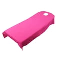 thumbnail image 1 of GUOOL Housse de Lit de Massage Rosée Base de Table Traitement Canapés Drap avec Trou pour le Visage Rouge Rose, 1 of 7