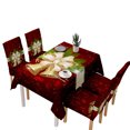 thumbnail image 2 of Maoww Christmas Themed Table Cloth Dining Table Cover Holiday Home Party Printed Tablecloth, Bell, 2 of 6