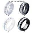thumbnail image 4 of keepw Ceramics Fashionable Women S Ceramic Ring Wedding And Special Occasions Rings For Wedding white Size 8, 4 of 6