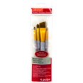 thumbnail image 1 of Brown Taklon Angular Variety Brushes Value Pack 4 piece, 1 of 2