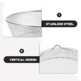 thumbnail image 3 of Miangastore Stainless Steel Air Fryer Racks Baking Rack Dehydrator Rack Meat Skewers Basket Oven Air Fryer Basket Air Fryer Accessories Silver, 3 of 9
