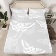 thumbnail image 2 of Erosebridal Gothic Moth Bed Sheets Set Full Size, Skull Bed Sheets Full, Mandala Style Decor 4-Piece, 2 of 7