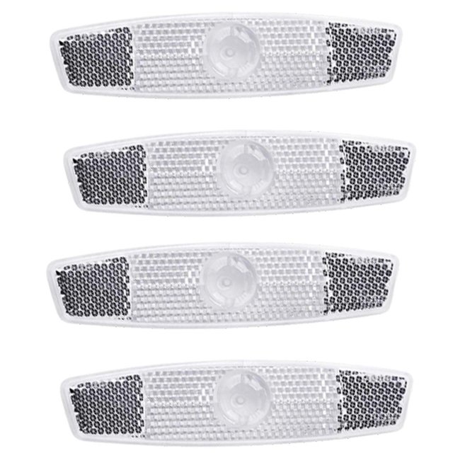 4 Pieces Bike Reflectors Bike Wheel Reflectors Bicycle Spoke Reflector Bicycle Safety Warning Reflector Road Bike Tire Reflectors Bike Accessories for Mountain Bike Decoration Night Riding