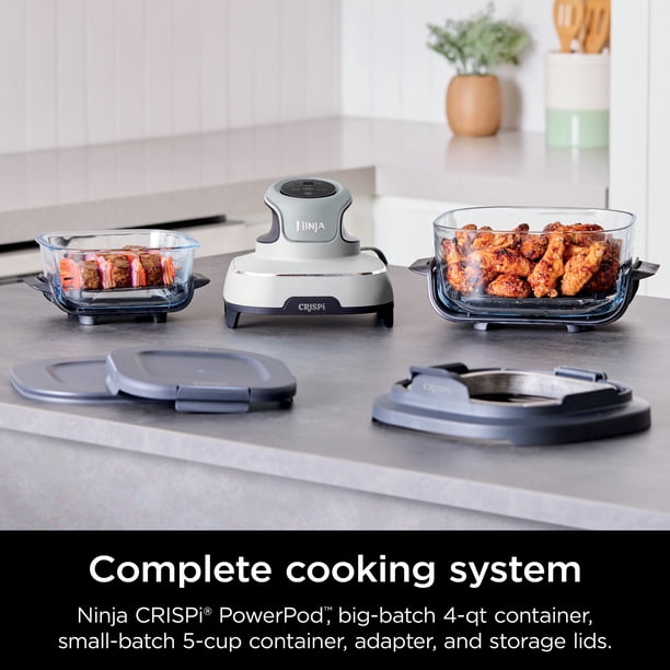 Ninja Crispi Portable Cooking System, Steam White FN100CWH