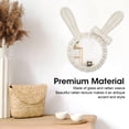 thumbnail image 4 of Rattan Makeup Mirror, HD  Shaped Rust Proof Cute Hanging Decorative Mirror Retro  for Bathroom, 4 of 7