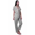 thumbnail image 3 of Moomaya Chemises de Pyjama avec Poches pour Femmes Ensemble de Pyjama en Coton Imprimé Vêtements de Nuit, 3 of 6