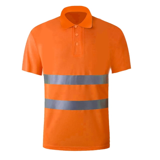 Orange Mens Work Shirts High Visibility Sweatshirt For Men Pullover Hi Vis Hoodie Pullover Sweatshirt Reflective Short Sleeve Sweatshirt Tops Shirts for Men