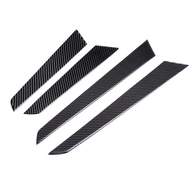 Inner Door Panel Trim, Interior Door Panel Cover 4PCS Carbon Fiber For Car Replacement For C-class W204 2007-2013